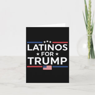 Cartão Latinos pelo Trump 2024 - Eleição Presidente Trump