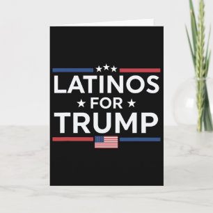 Cartão Latinos Pelo Trump 2024 - Eleição Presidente Trump
