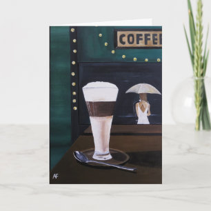 Cartão Latte Macchiato Pintura de Alfred Fox