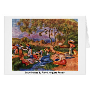 Cartão Laundresses por Pierre-Auguste Renoir