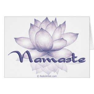 Cartão Lavanda de Namaste Lotus
