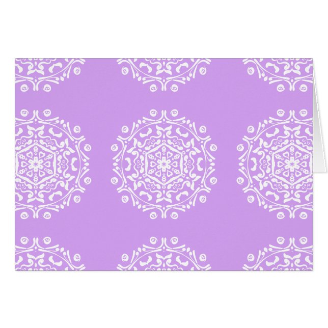 Cartão Lavanda Mandala (Frente Horizontal)