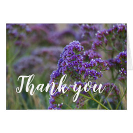 Cartão Lavanda pelo Oceano, Obrigado