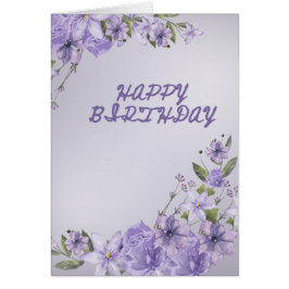 Cartão Lavendar Blooms