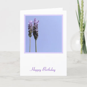 Cartão Lavendar Folheto de Saudação