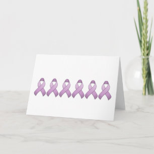 Cartão Lavender Awareness Ribbon Card