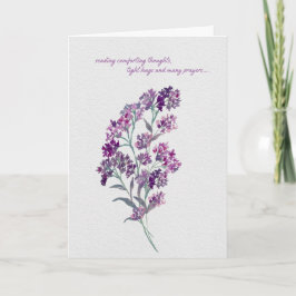 Cartão Lavender Comforting Thoughts – Watercolor Sympathy