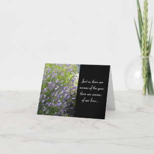 Cartão Lavender Inspirational Blank Card