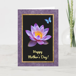 Cartão Lavender Pink Petal Mothers Card
