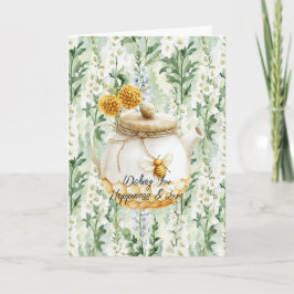 Cartão Lavender White Delphinium Flowers Bridal Shower