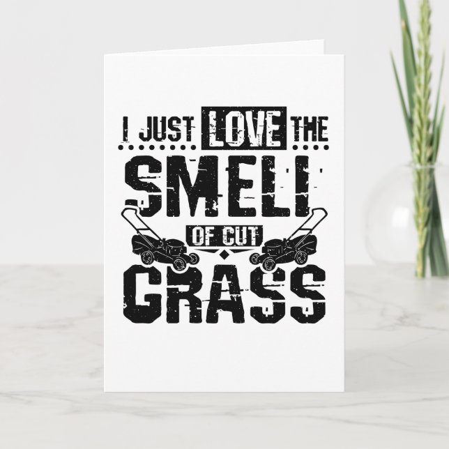 Cartão Lawn Mower Grass (Frente)