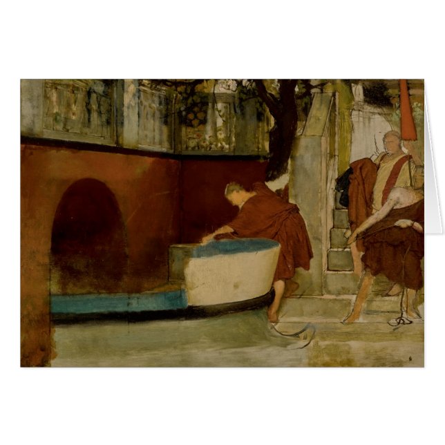 Cartão Lawrence Alma-Tadema - A Embarque Na Barge (Frente Horizontal)