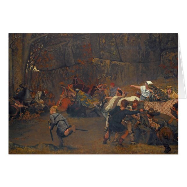 Cartão Lawrence Alma-Tadema - Gunthram Bose E Sua (Frente Horizontal)