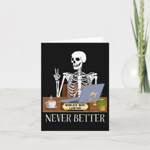 Cartão Lawyer Halloween