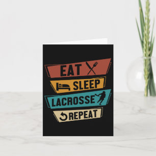 Cartão Lax Sport Funny Lacrosse Player Coma Lacrosse
