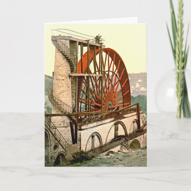 Cartão Laxey Wheel 1890 (Frente)