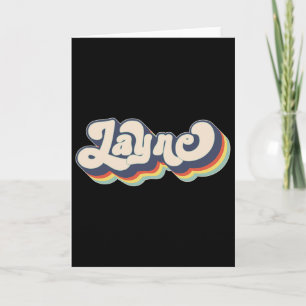 Cartão Layne Nome Sobrenome Personalizado Primeiro Nome L
