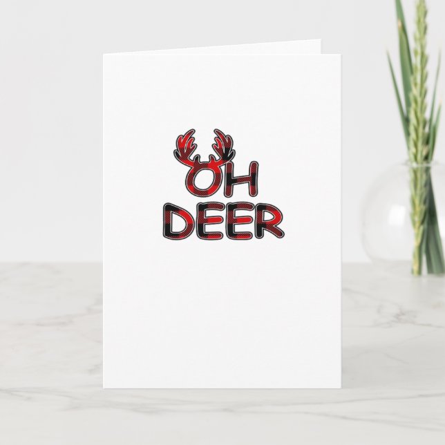 Cartão Layout Limpo Oh Deer (Frente)