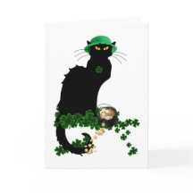 Le Chat Noir Clover Rua. Dia de Patrick