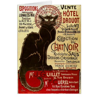 Cartão Le Chat Noir, Vente Hôtel Drouot