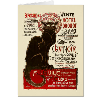 Cartão Le Chat Noir, Vente Hôtel Drouot