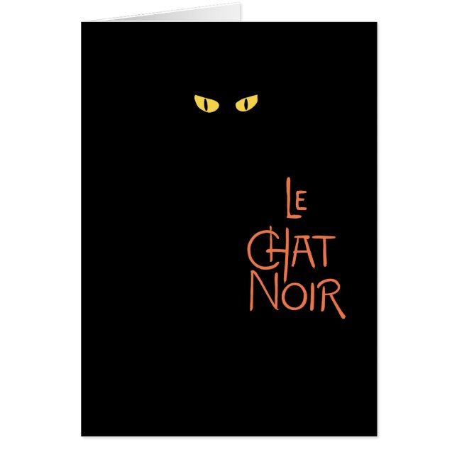 Cartão Le Conversa Noir na obscuridade (Frente)