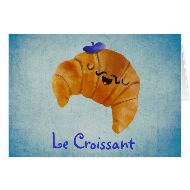 Cartão Le Croissant (Frente Horizontal)