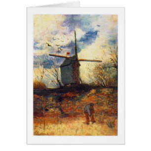 Cartão Le Moulin de la Galette Van Gogh