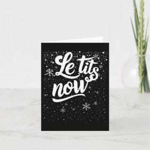 Cartão "Le Now Swed Design de texto Natal Adultos"
