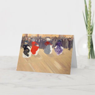 Cartão Le Quadrille au Moulin-Rouge Louis Abel-Truchet