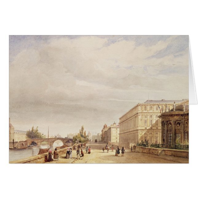Cartão Le Quai d'Orsay, 1839 (Frente Horizontal)