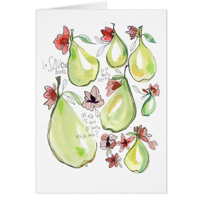 Cartão Le Savon Poire (Frente)