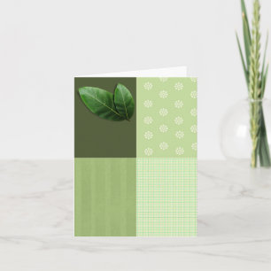 Cartão leaf blank card
