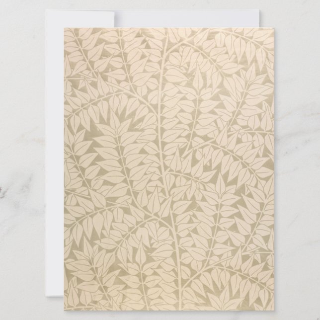 Cartão Leaf e Branch Pattern (por William Morris) (Frente)