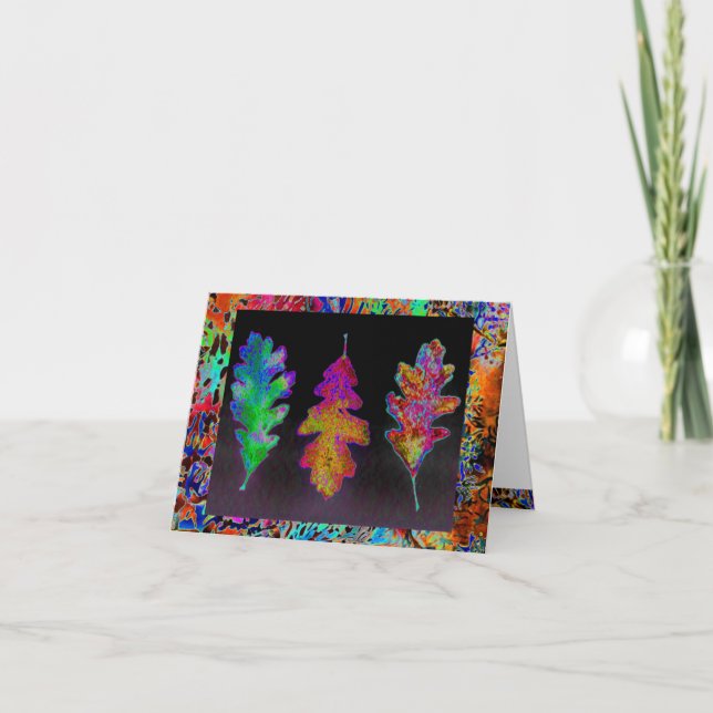 Cartão Leaf Trio Notecard (Frente)