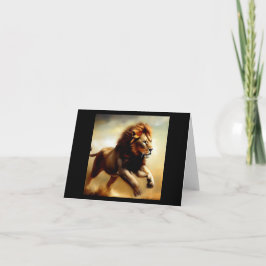 Cartão Leão (1) Gato selvagem