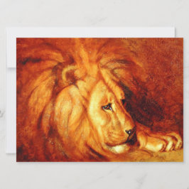 Cartão Leão de aninhamento