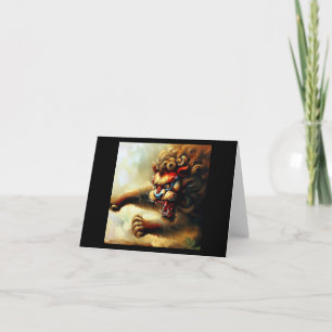 Cartão Leão de Foo Chinês (10)