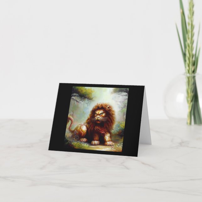 Cartão Leão de Foo Chinês (15) (Frente)