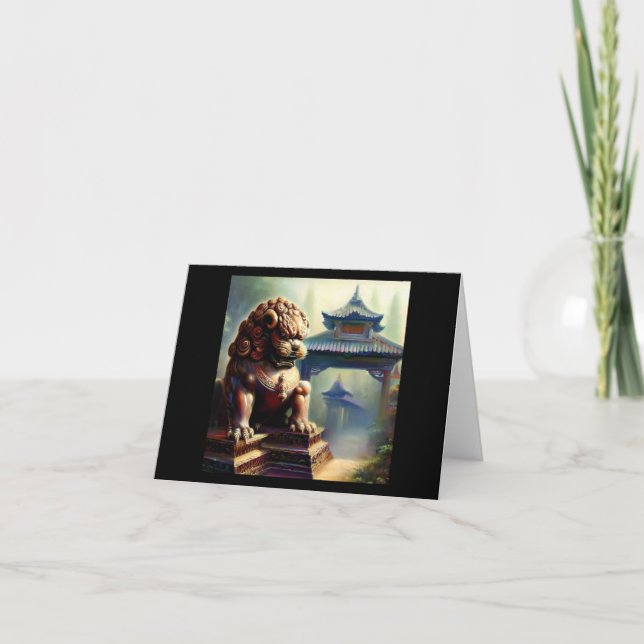 Cartão Leão de Foo Chinês (22) (Frente)