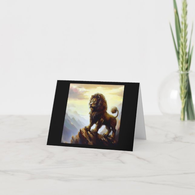 Cartão Leão de Foo Chinês (28) (Frente)