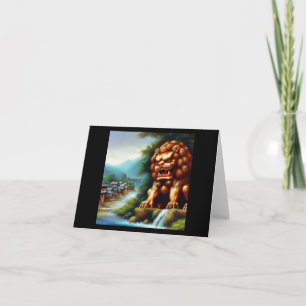 Cartão Leão de Foo Chinês (36)