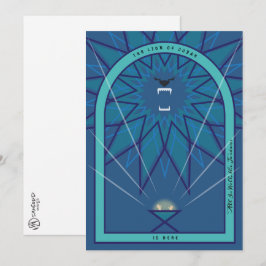 Cartão Leão em um Corredor