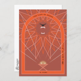 Cartão Leão em um Corredor