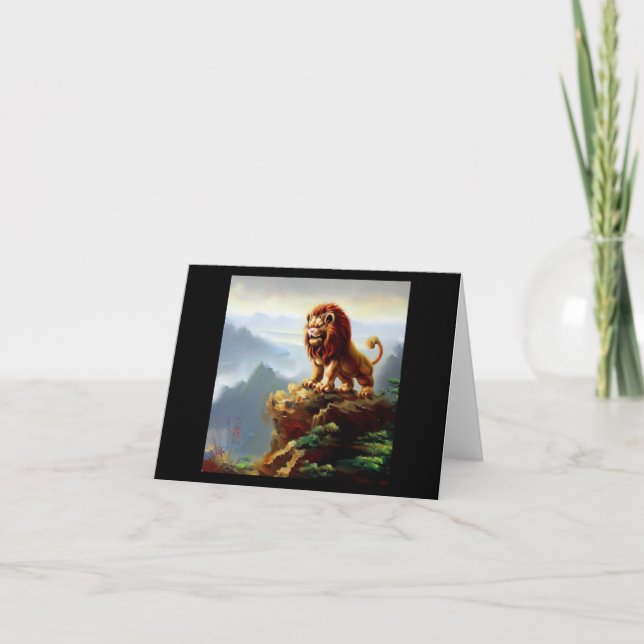 Cartão Leão Foo Chinês (1) (Frente)