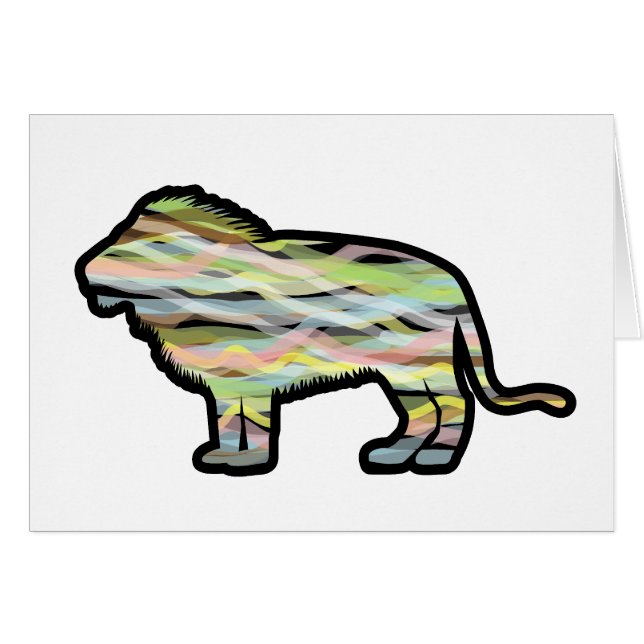 Cartão Leão Rei (Frente Horizontal)