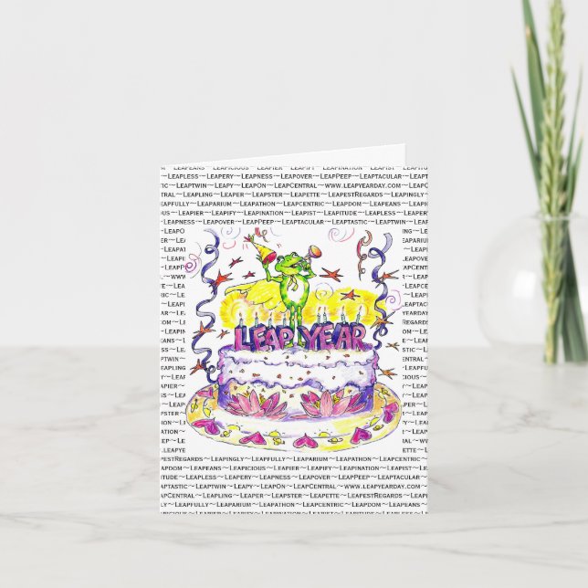 Cartão Leap Year Birthday Card (Frente)