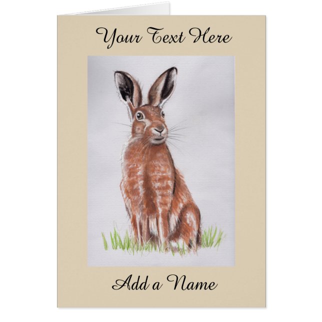 Cartão Lebre (Frente)