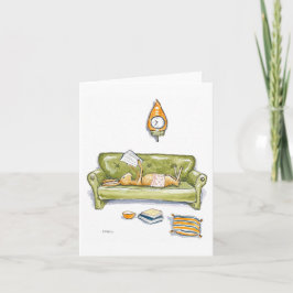 Cartão Lebre confortável