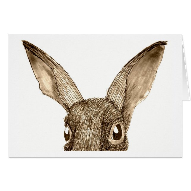 Cartão Lebre II de Brown (Frente Horizontal)